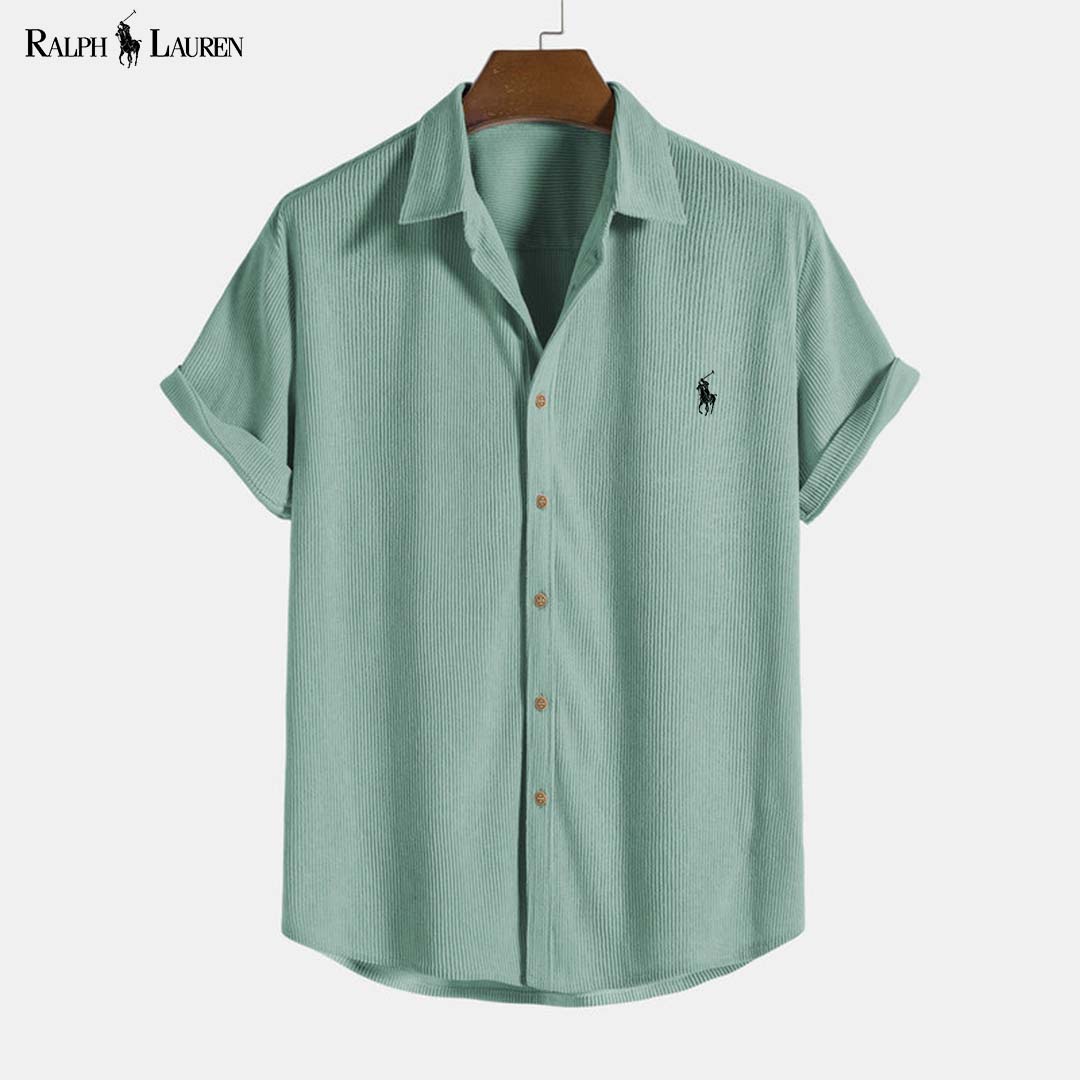 RL™ Corduroy Button Up Short Sleeved Shirt