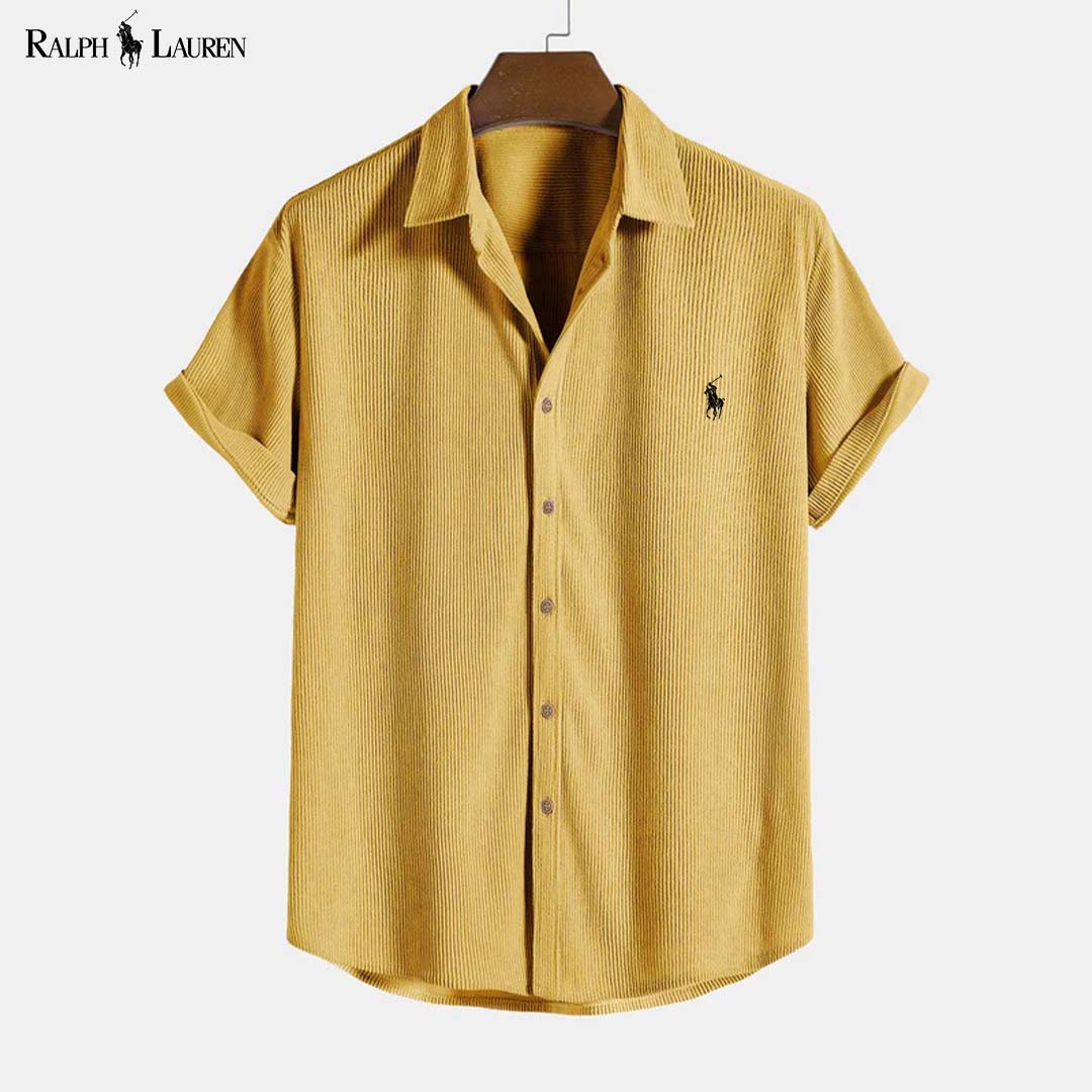 RL™ Corduroy Button Up Short Sleeved Shirt