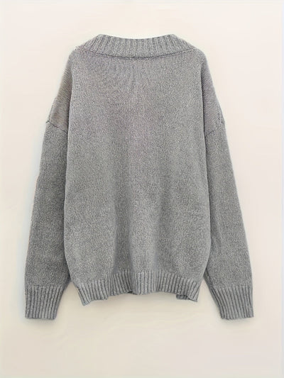 Carole - V-Neck Knitted Sweater