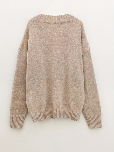 Carole - V-Neck Knitted Sweater