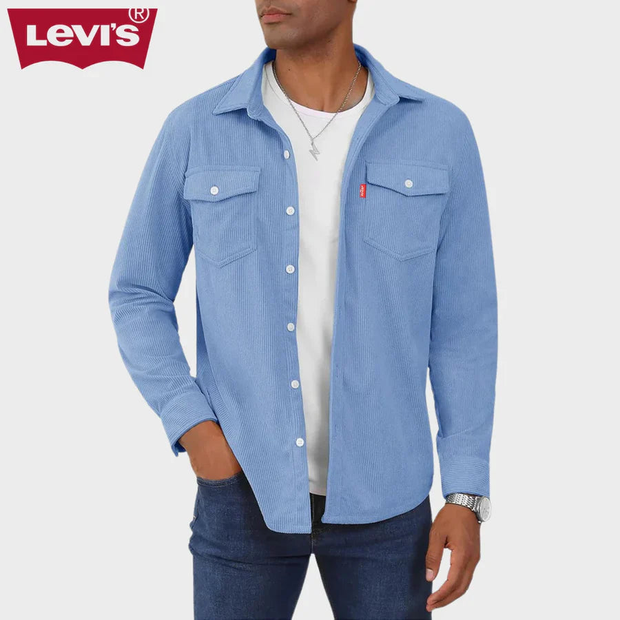 Casual Corduroy Long Sleeve Shirt