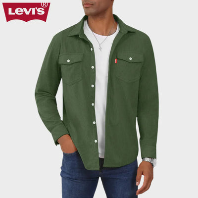 Casual Corduroy Long Sleeve Shirt