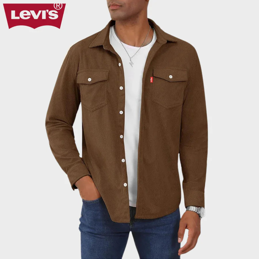 Casual Corduroy Long Sleeve Shirt