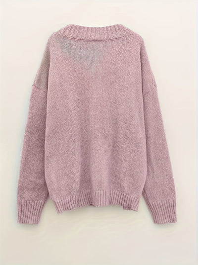 Carole - V-Neck Knitted Sweater