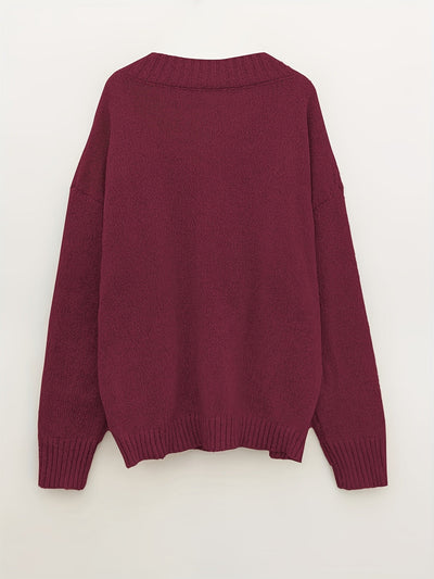 Carole - V-Neck Knitted Sweater